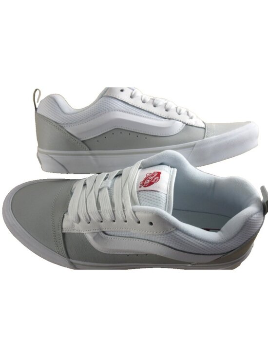 Vans Men\'s Knu Skool Retro Skate White Red Striped Shoes Sneakers size 11.5 NIB main image 4